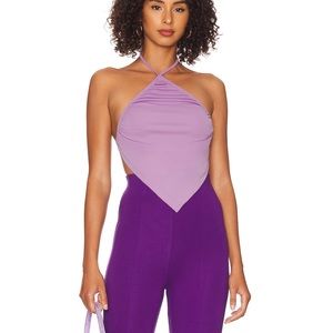 Lavender June Triangle halter top
